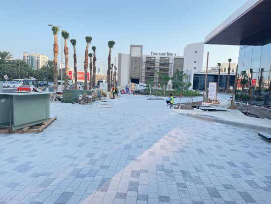 Paved outdoor project area in Bahrain